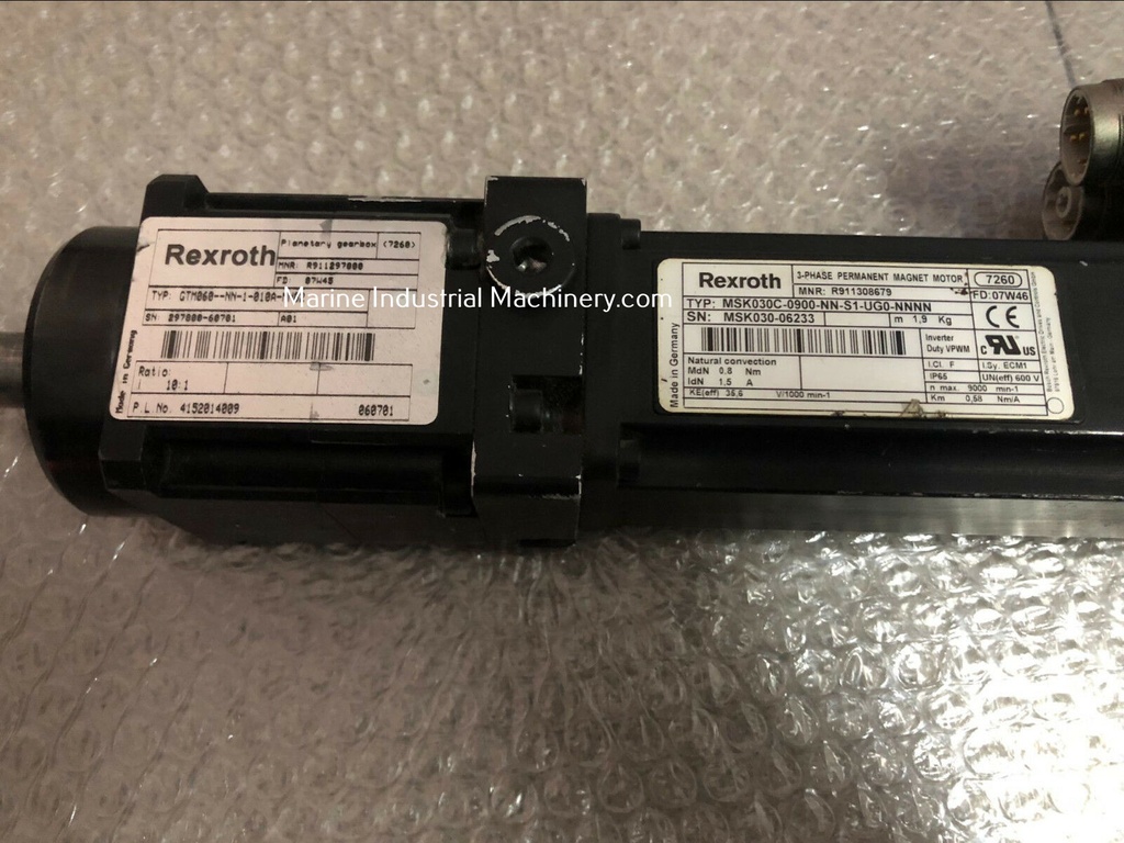 Rexroth MSK030C-0900-NN-S1-UG0-NNNN 3-Phase Permanent Magnet Motor