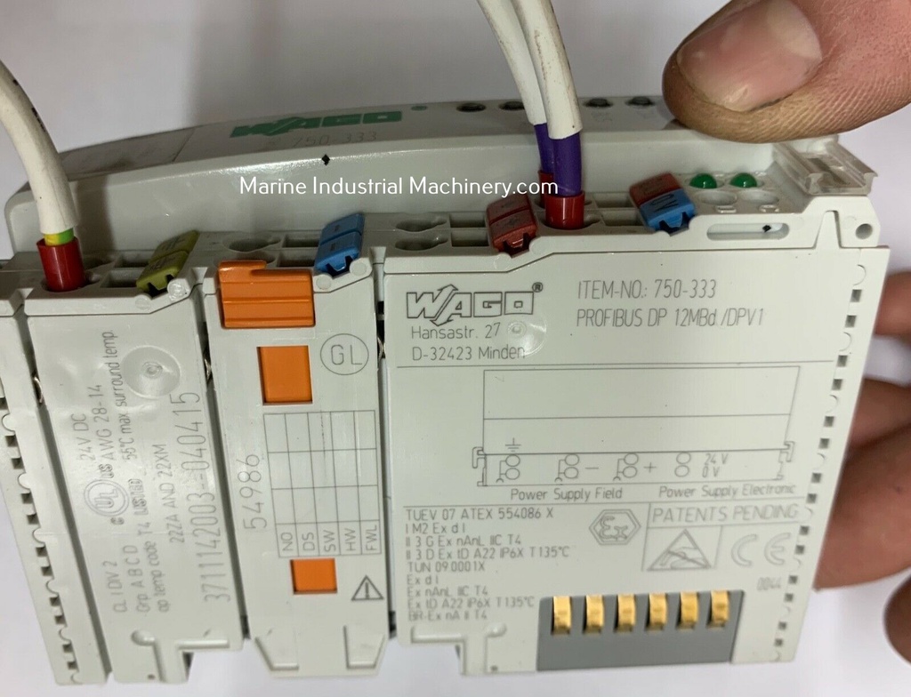 Wago 750-333 FieldbusCoupler I/O System Profibus