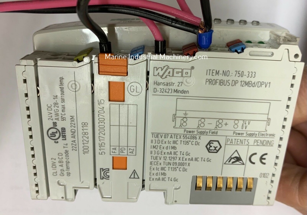 Wago 750-333 FieldbusCoupler I/O System Profibus