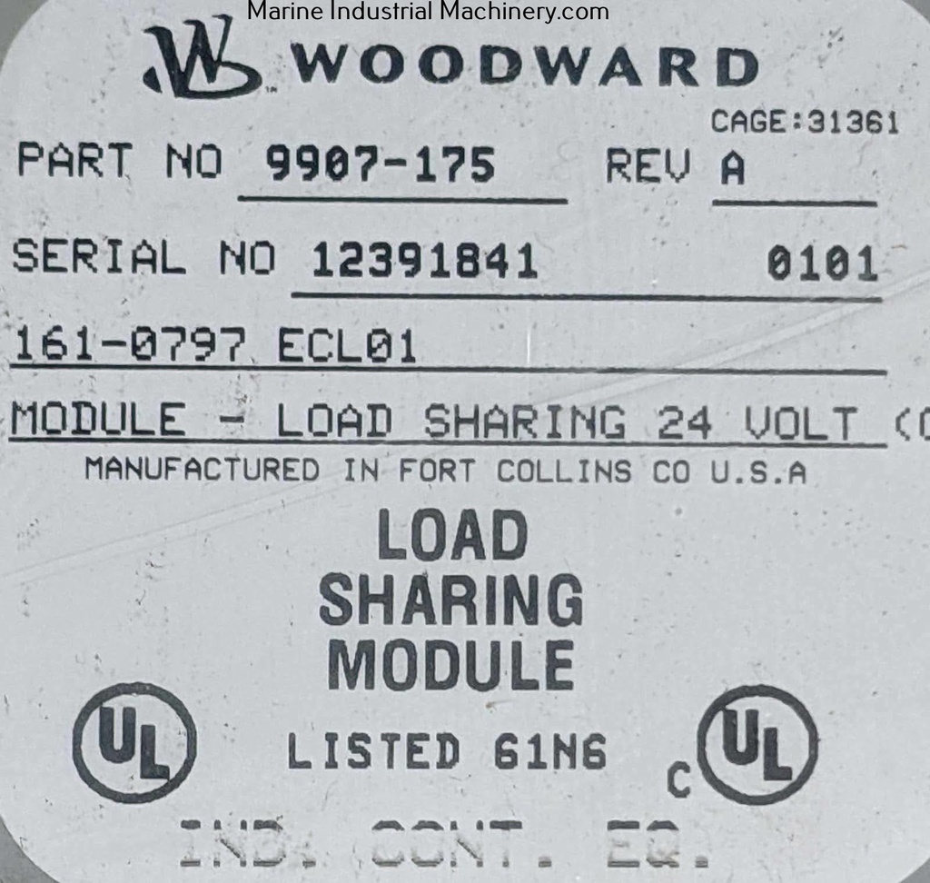 Woodward 9907-175 Load Sharing Unit