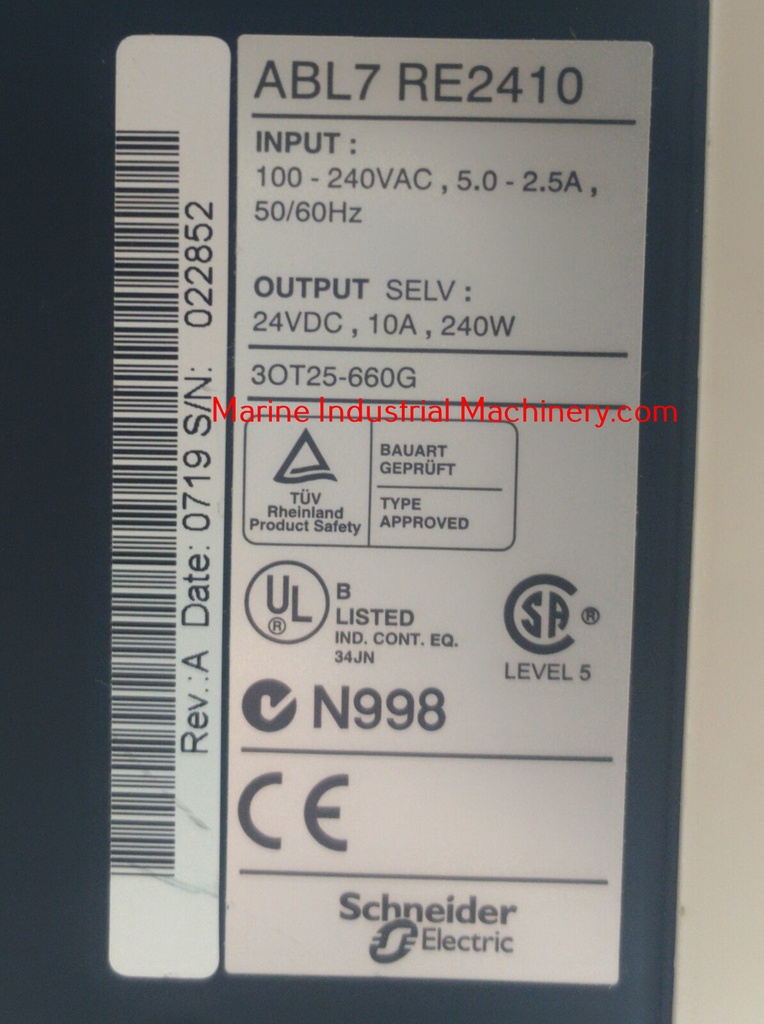 Schneider Electric/ Telemecanique ABL7 RE2410 Power Supply