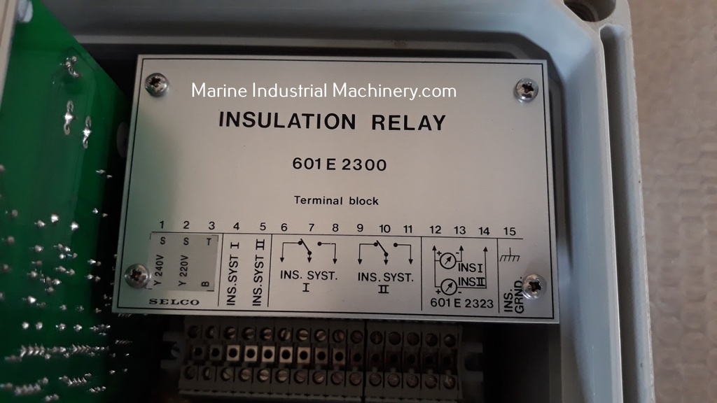 Selco 601E 2300 Insulation Monitoring Relay Terminal Block
