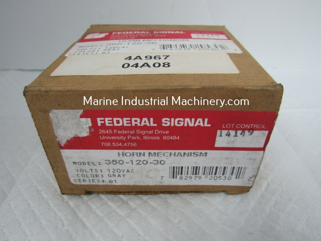Federal 350-120-30 Horn Alarm