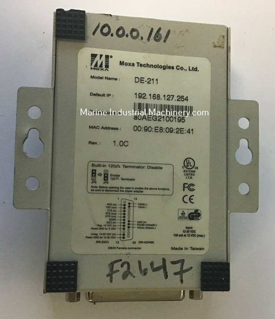 Moxa DE-211 NPort Express RS-232/422/485 Device Starter