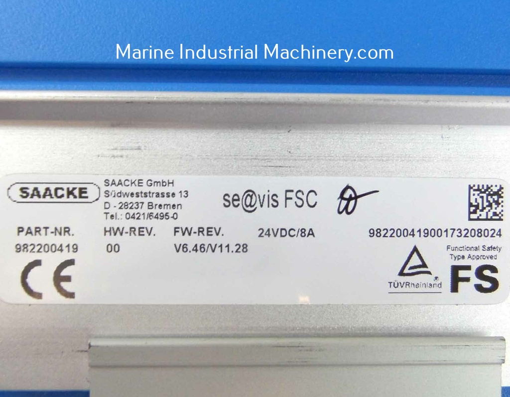 Saacke se@vis V3.00 FSC-1 CRC5D2AD675B GEB