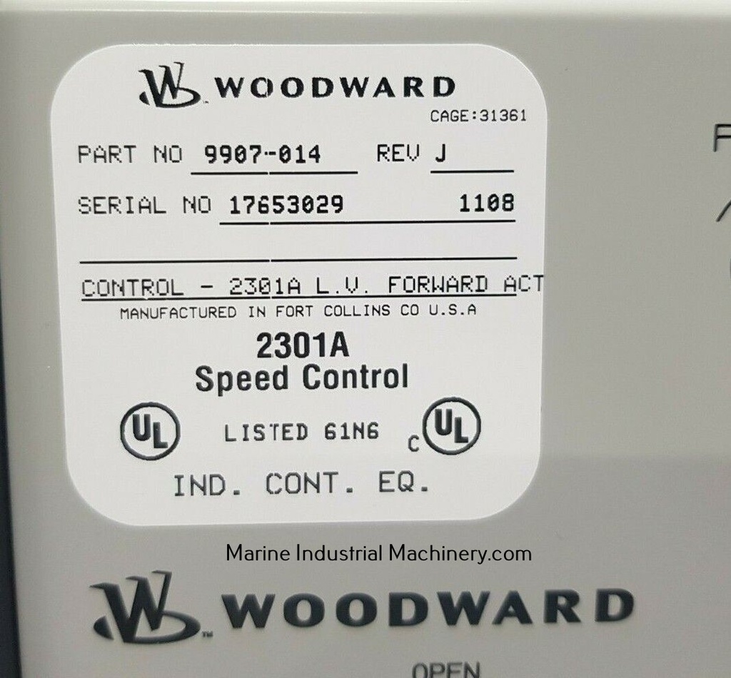Woodward 2301A Speed Control