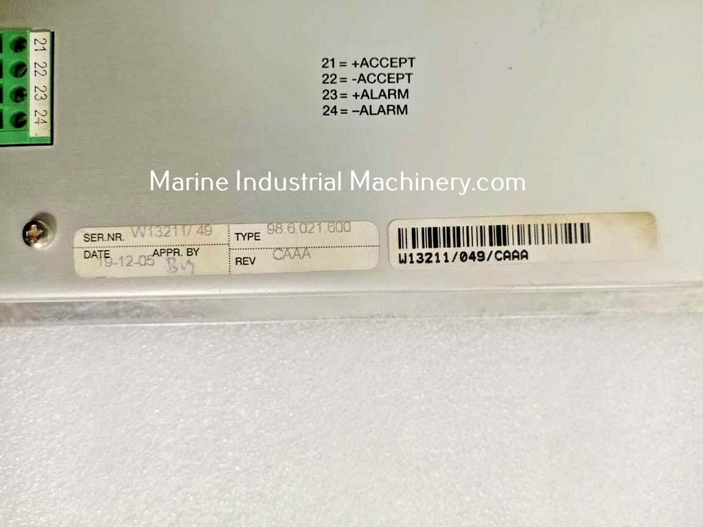 Praxis Automation 98.6.021.600 Alarm Duty System Operate Display Module