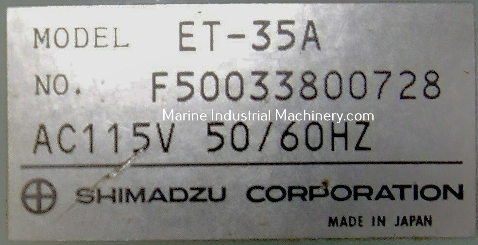 Shimadzu ET-35A Oil Content Meter Model