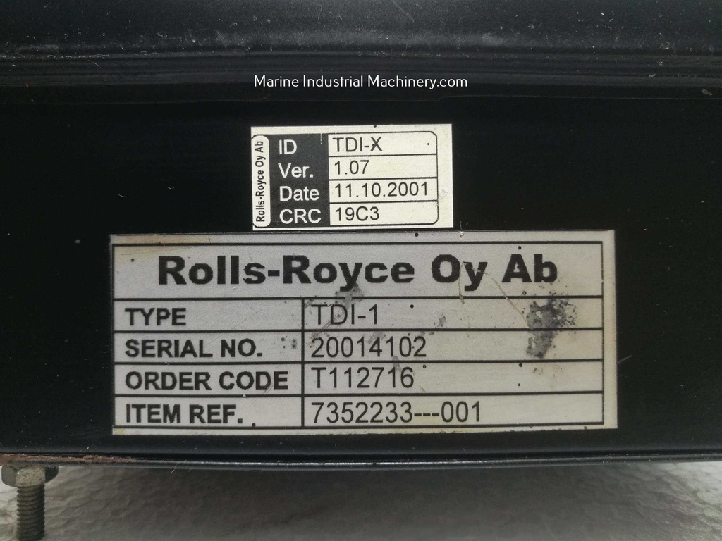 Rolls-Royce 58-PC1025 Steering Gears-Tentjord