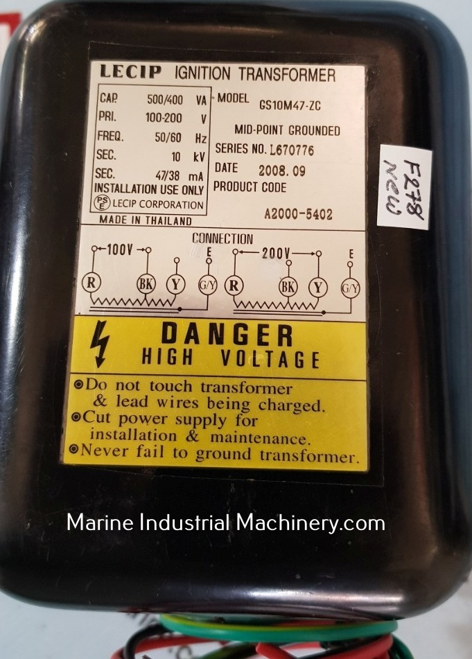 Weishaupt W-ZG 02 Ignition Transformer