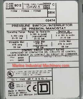 Square D GAW-5 Pressure Switch