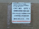 Hubbell Killark GOB4-G233C N34 Green LED Push Button Switch Control Operator