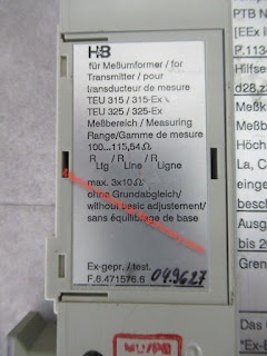 Hartmann & Braun TEU325-Ex.B Temp Transmitter