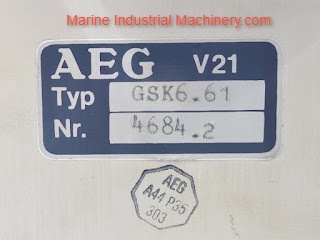 AEG GSK6.61 Alternator And Ship’s Main Protection Unit