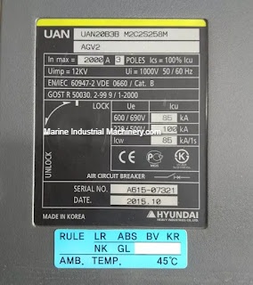 Hyundai UAN20B3B M2C2S258M Air circuit Breaker