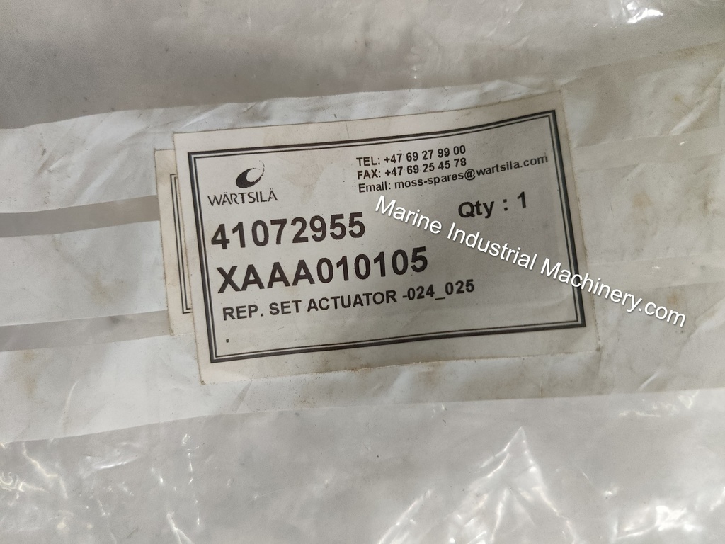 Wartsila 41072955 XAAA010105 Rep Actuator Set