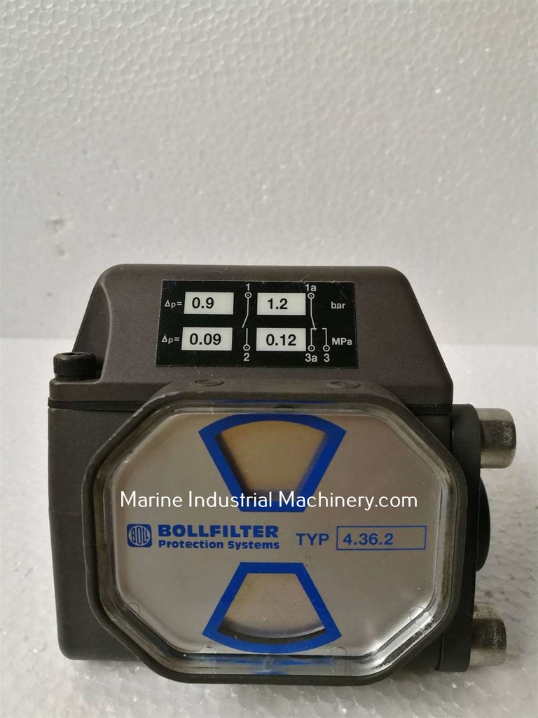 Boll Filter 4.36.2 Differential Pressure Indicator 0.9-1.2 bar