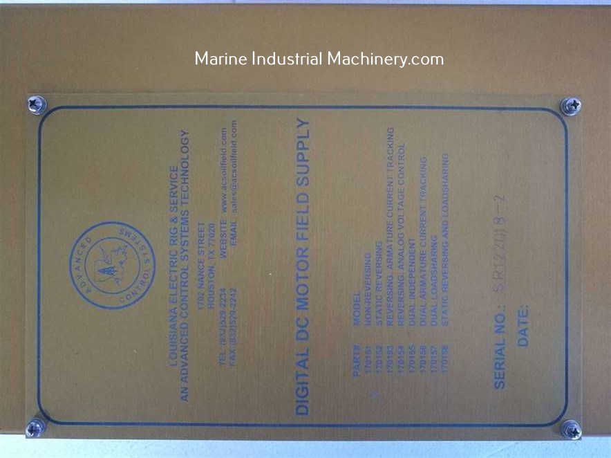 Louisiana Electric Digital DC Motor Field Supply