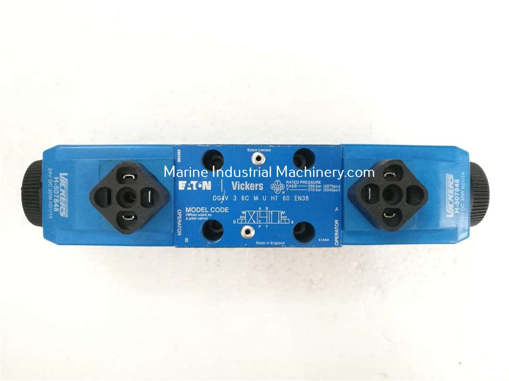 EATON Vickers DG4V 3 6C M U H7 60 EN38 Solenoid Operated Directional Control Valve