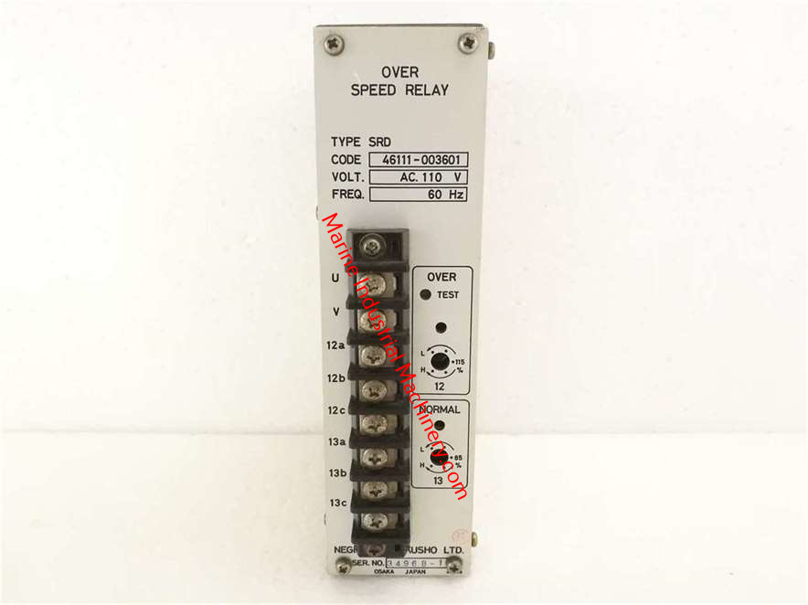 Negishi Seisakusho SRD Over Speed Relay
