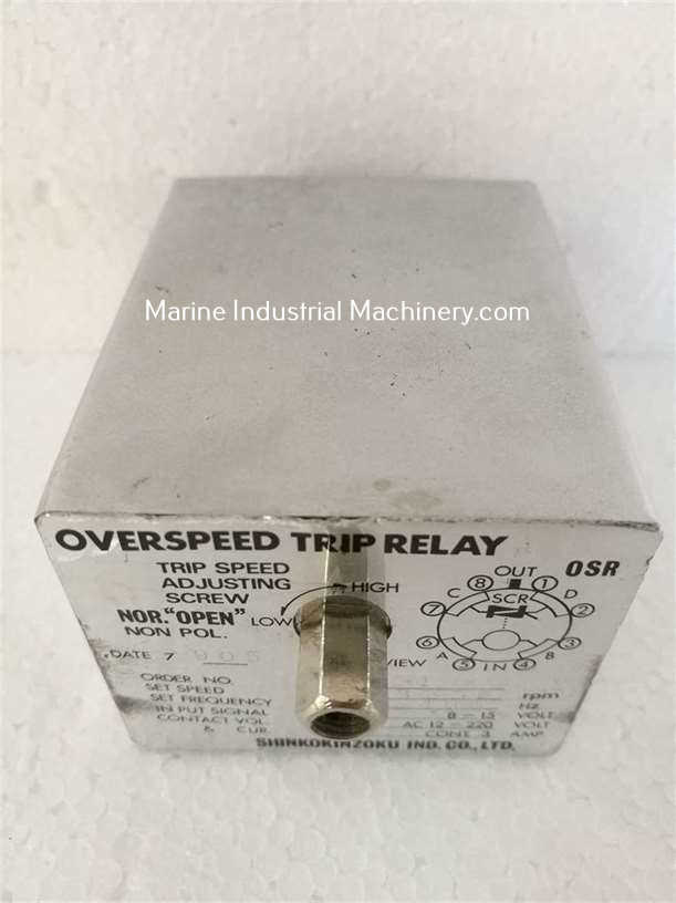 Shinkokinzoku Overspeed Trip Relay 1356rpm