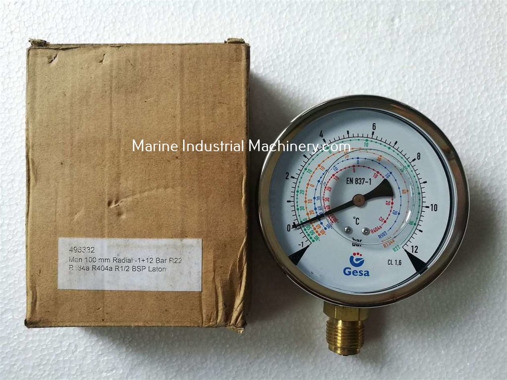 Gesa Pressure Gauge -1 +12 Bar R22