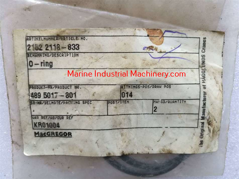 Macgregor 2152 2118-833 O-Ring