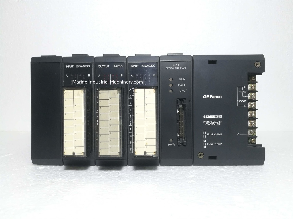 GE Fanuc IC610CHS101A 5-Slot PLC Rack with Power Supply