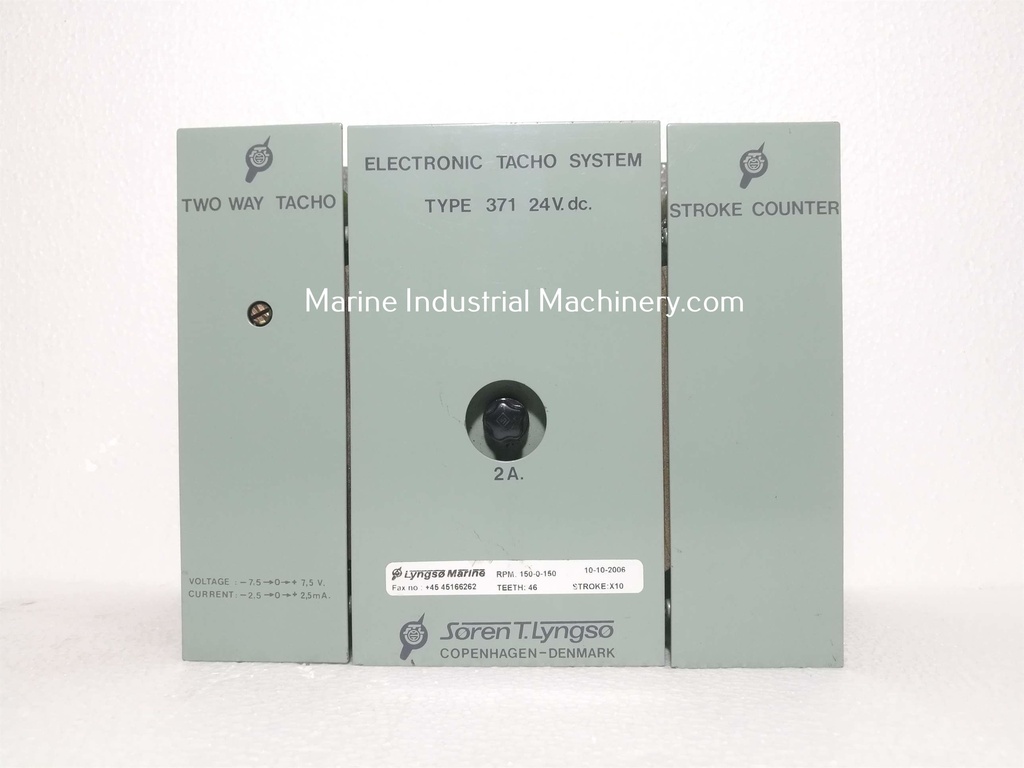 Soren T. Lyngso 371.083.000 Electronic Tacho System