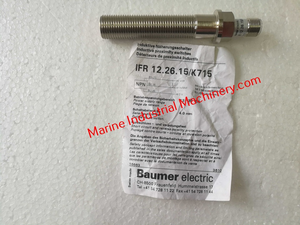 Baumer Electric IFR 12.26.15-K715 Proximity Sensor