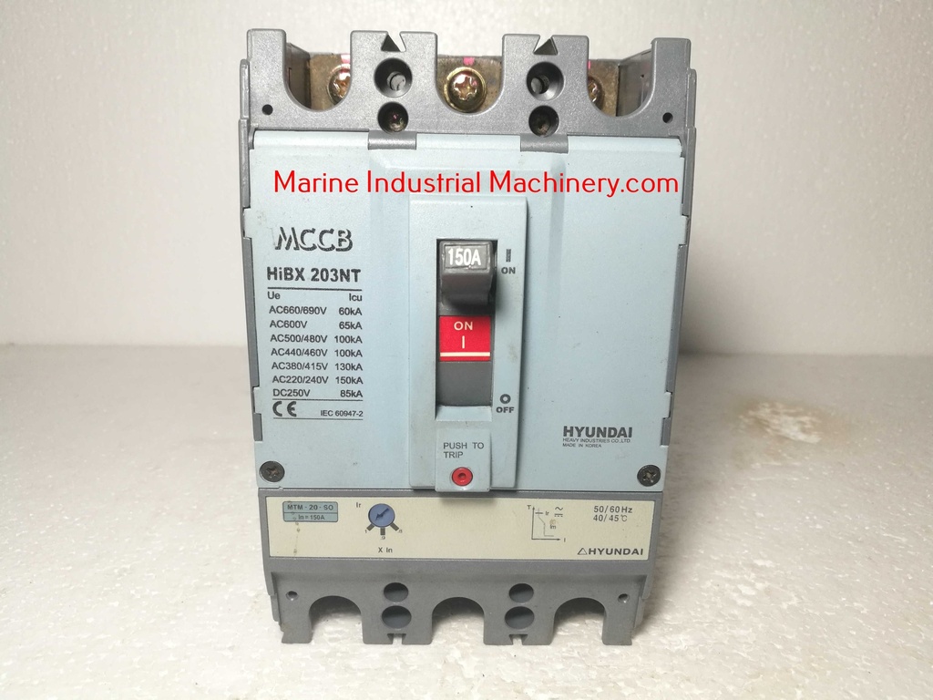 Hyundai HiBX 203NT Molded Case Circuit Breaker(150A)