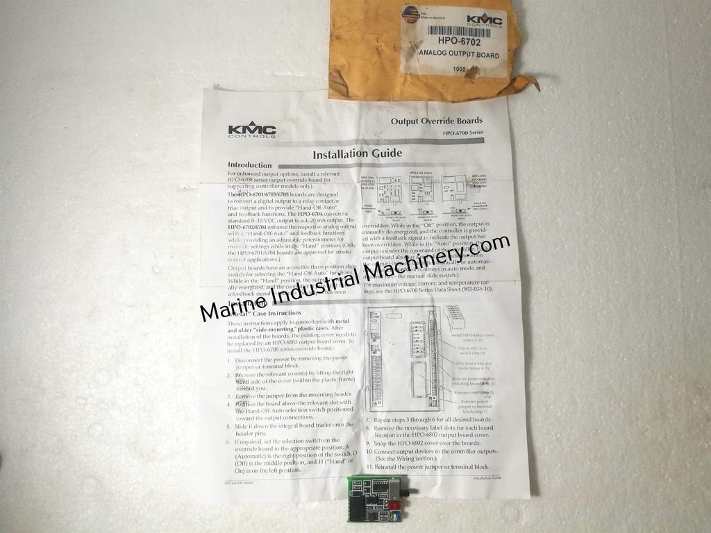 Kmc HPO-6702 Analog Output Board