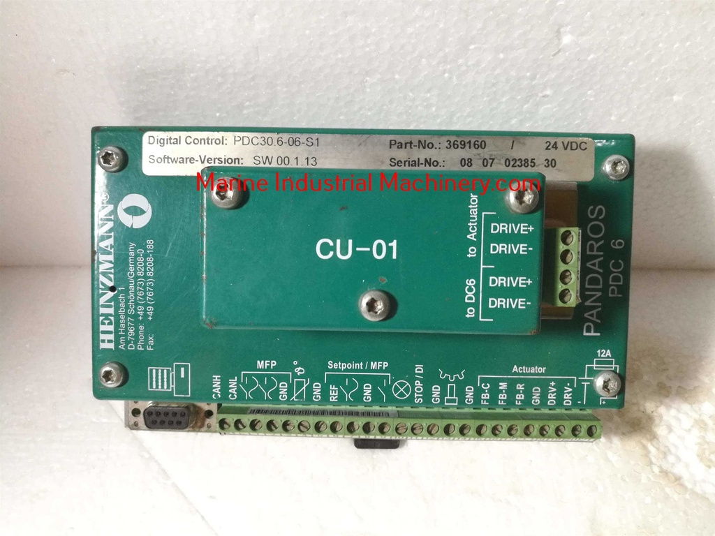 Heinzmann PDC 30.6.06-S1 369160 Pandaros Digital Positioner Module