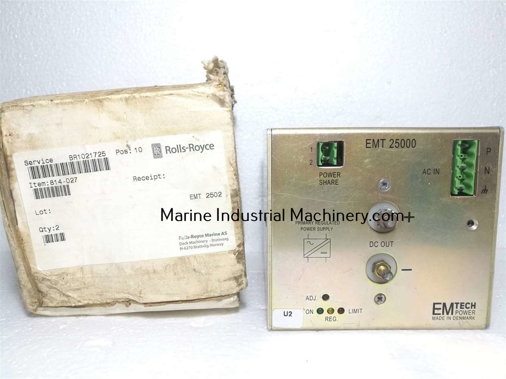 Emtech Power EMT 25000 EMT 25024X Power Supply