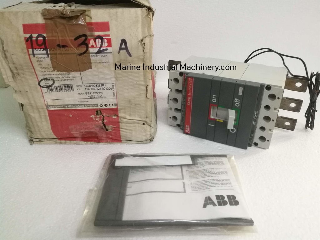 ABB SACE Isomax S3 S3L Circuit Breaker (3P 19-32A)