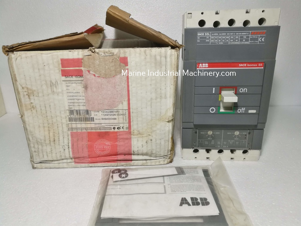 ABB SACE Isomax S5 S5L Circuit Breaker (3P 320A)