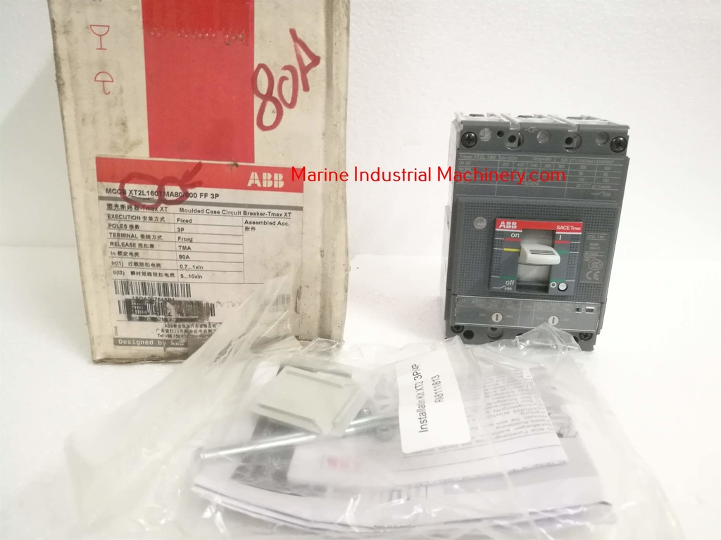 ABB SACE Tmax XT2L 160 Circuit Breaker (3P 80A)