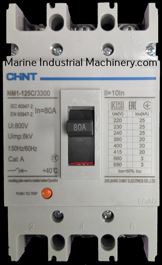Chint NM1-125C-3300-80A Case Circuit Breakers