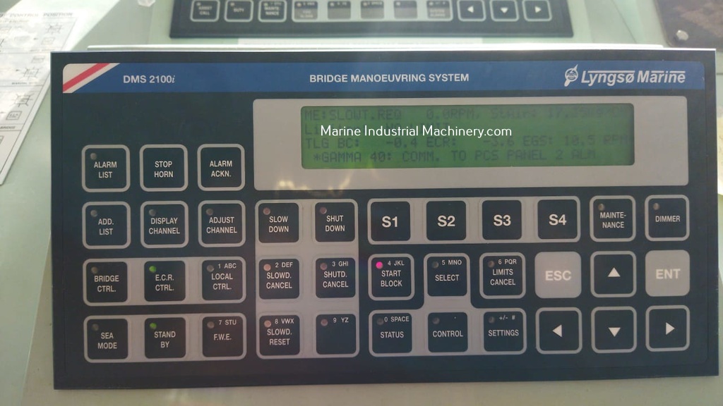 Sam-Lyngso Marine DMS 2100 Bridge Manoeuvring System Alarm Panel