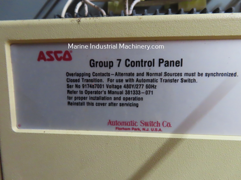 Asco Group 7 Control Panel
