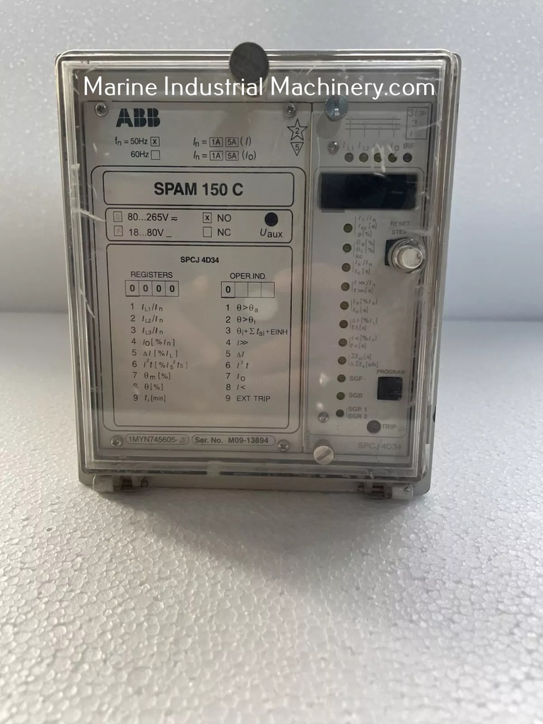 Abb Spam 150C Motor Protection Relay