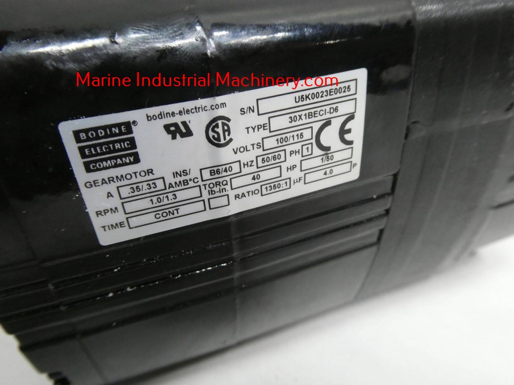 Bodine 30X1BECI-D6 Gearmotor