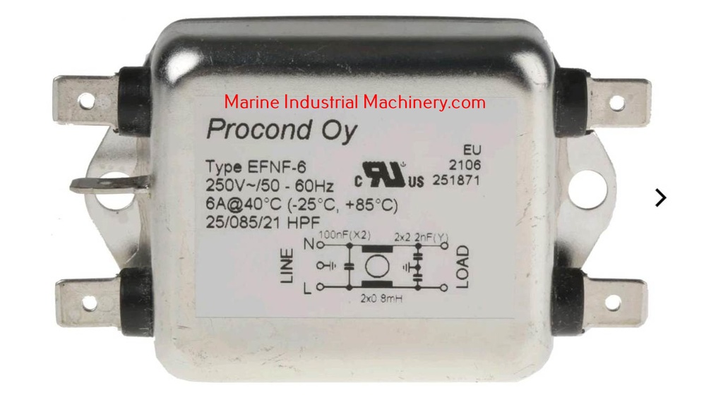 Procond Oy EFNF-6 Chassis Mount Rfi Filter