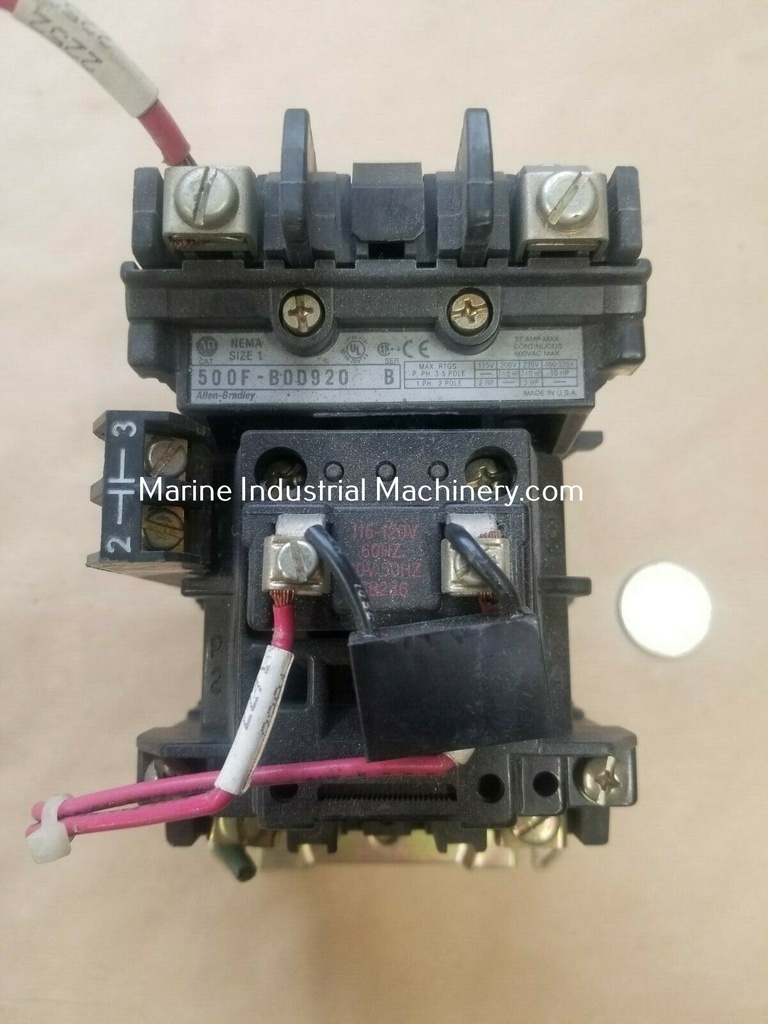Allen Bradley 500F-BOD920 Auxiliary Contactor
