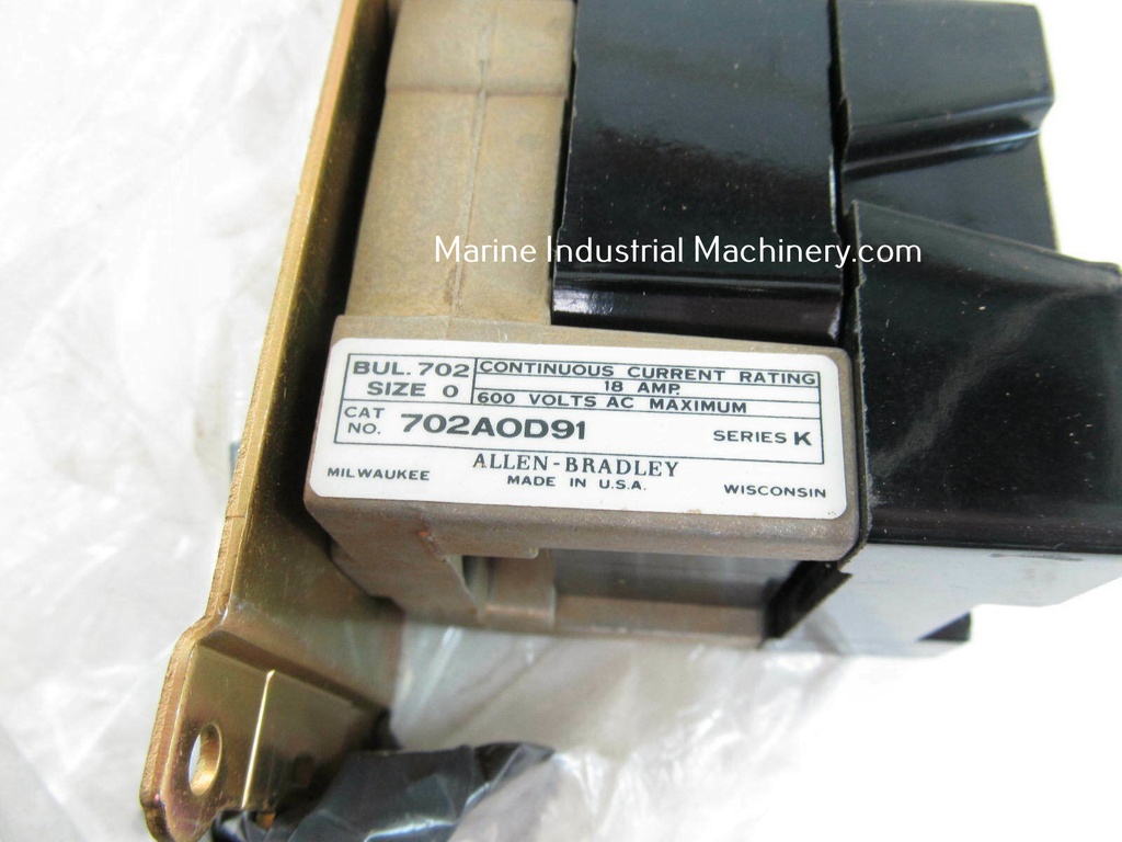 Allen Bradley 702AOD91 Motor Starter With Coil