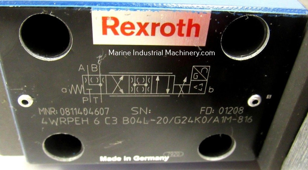 Bosch Rexroth 4WRLE16-WZ180SJ-3X/G24K0/A1M Direct Control Valve