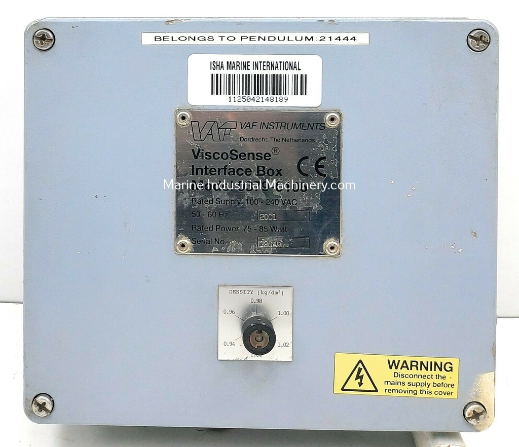 Vaf Instruments 0379-0106 Visco Sense Interface Box With Sensor