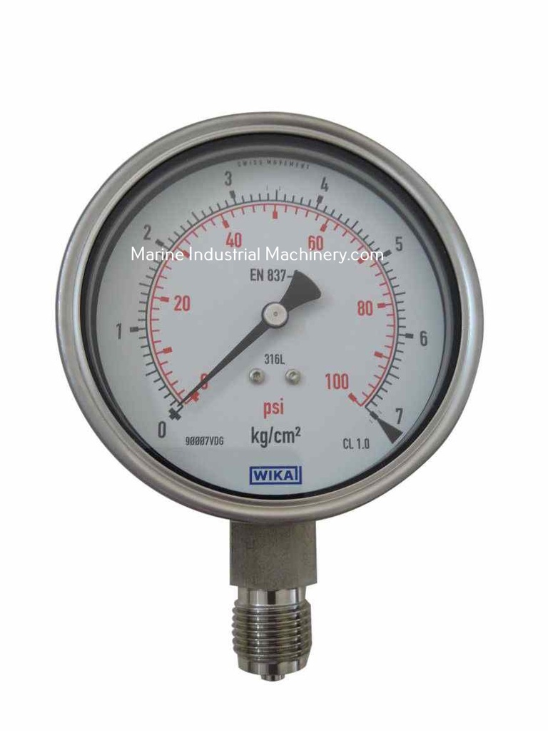 Wika 316L SS 100 Pressure Gauge