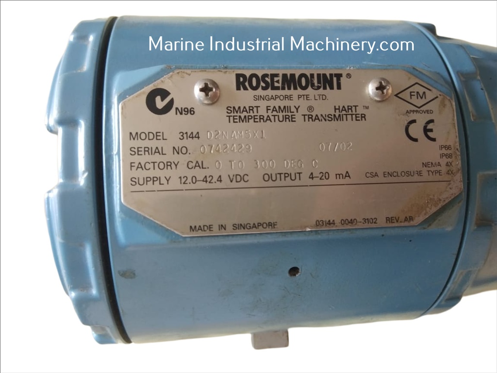 Rosemount 3144 D2NAM5X1 Temperature Transmitter