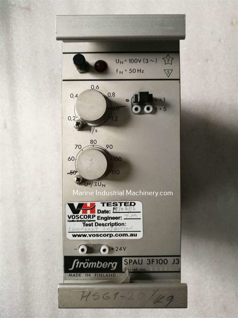 Stromberg SPAU 3F100 J3 Single Phase Time Relay